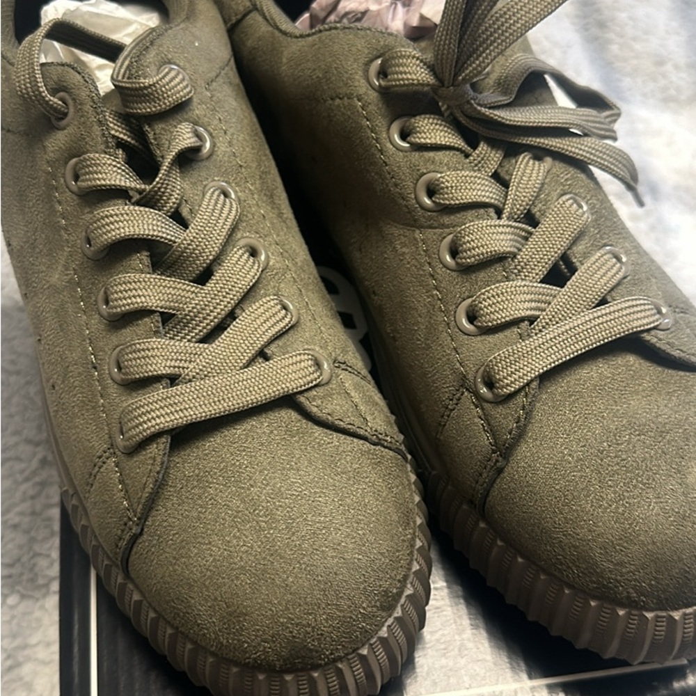 Olive Green Sneakers